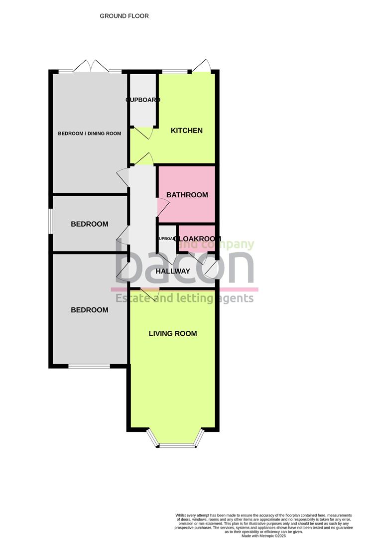 Floor Plan | Bungalow - Detached | Rudgwick Avenue, Goring, BN12 | Sold - Subject to Contract